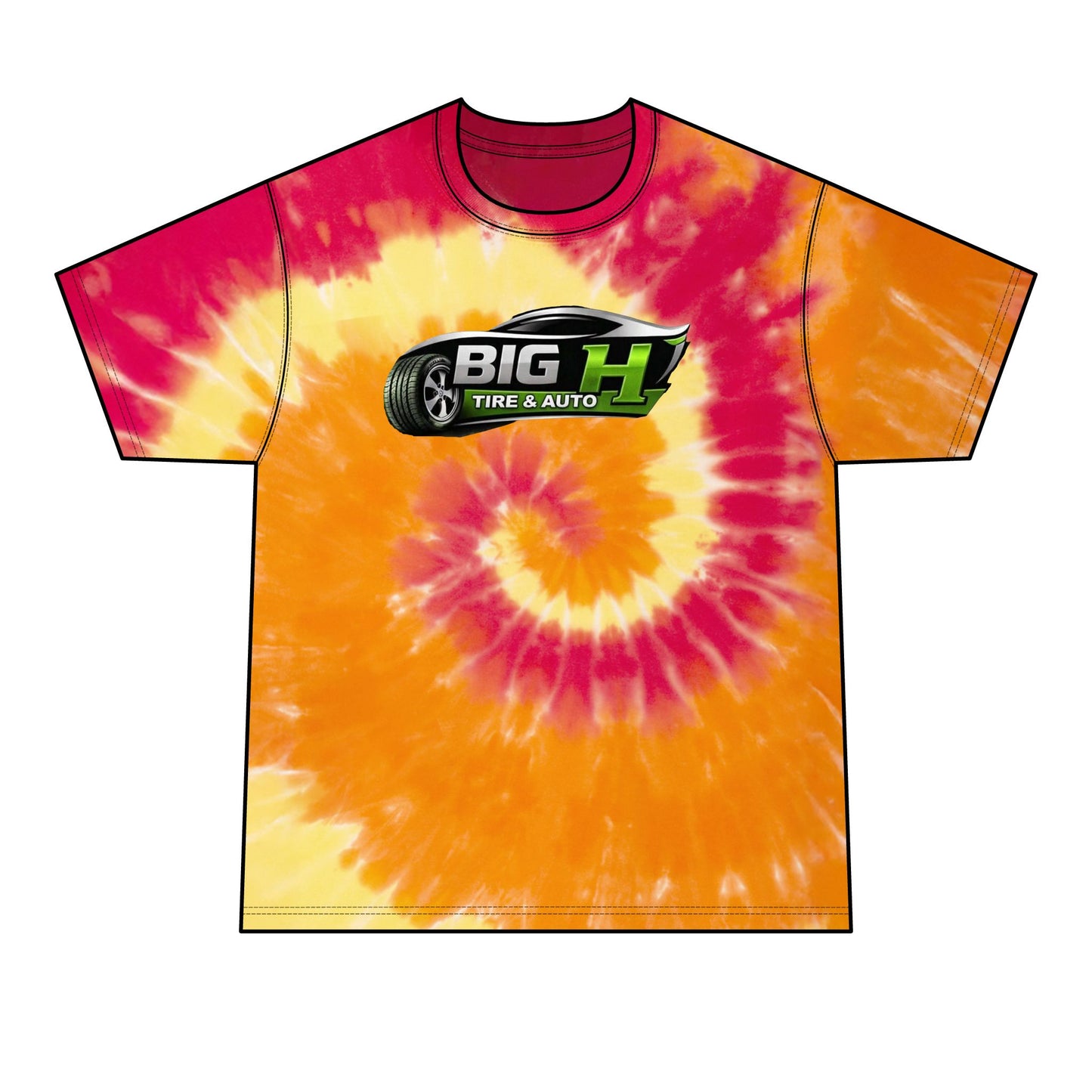 Mechanic Big H, Men's Tie-Dye Tee