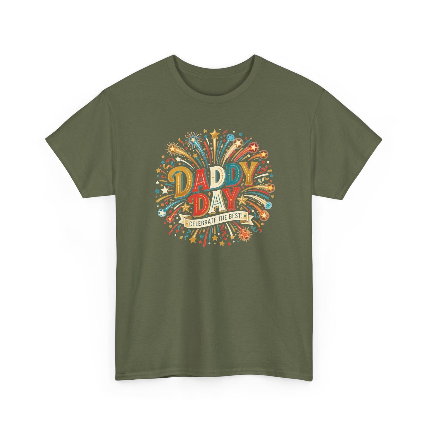 Daddy Day Fireworks T-Shirt — Retro Father’s Day Celebration Tee