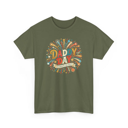 Daddy Day Fireworks T-Shirt — Retro Father’s Day Celebration Tee