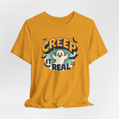Creep It Real Ghost Tee — Cute Halloween T-Shirt