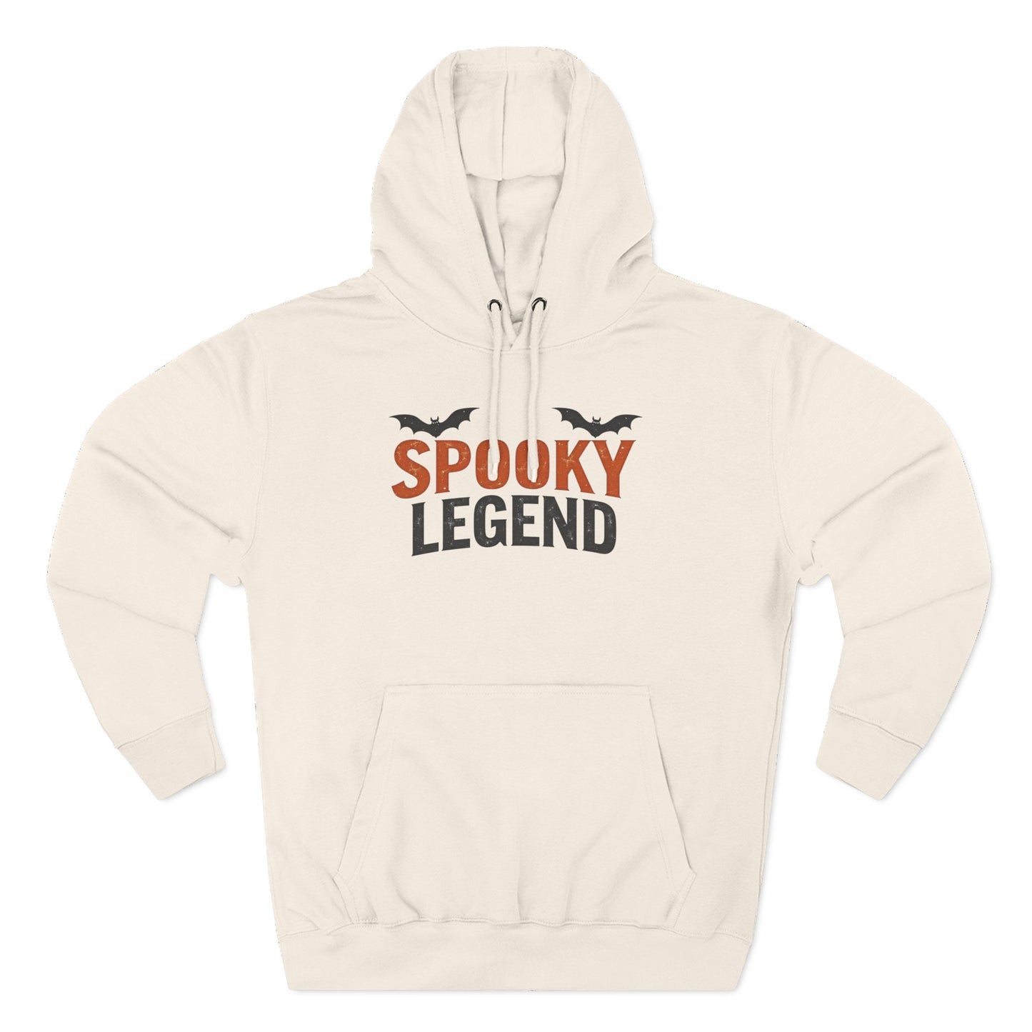 Spooky Legend Hoodie — Halloween Bat Graphic Fleece Sweatshirt
