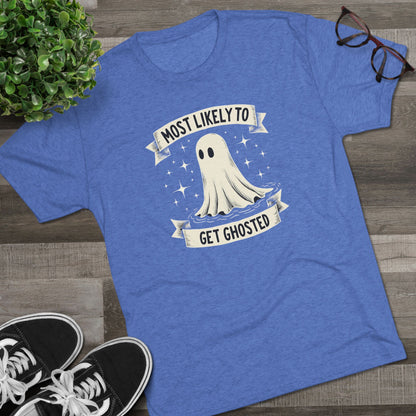 Most Likely To Get Ghosted T-Shirt — Cute Retro Ghost Halloween Tee