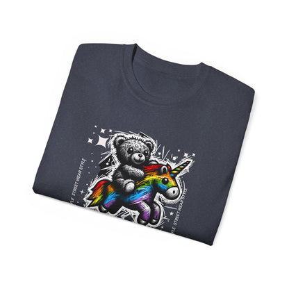 Bear Riding Unicorn, Unisex Ultra Cotton Tee