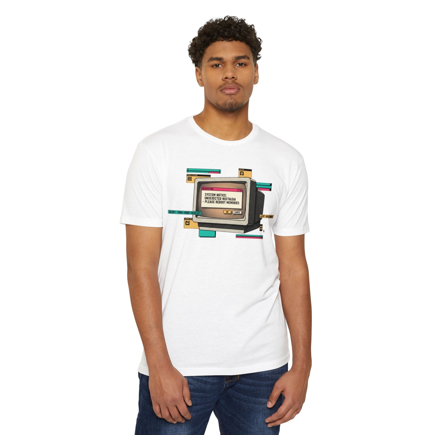 Nostalgic Monitor Reboot Unisex CVC Jersey T-shirt