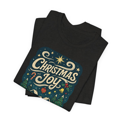 Christmas Joy Holiday T‑Shirt — Festive Winter Village Graphic Tee