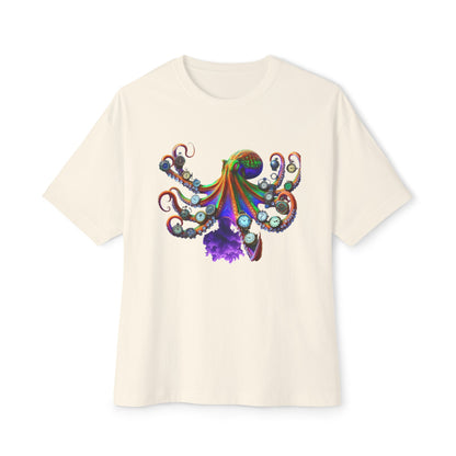 Timekeeper Octupus, Unisex Oversized Boxy Tee