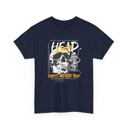 Head At War, skeleton Unisex Heavy Cotton Tee