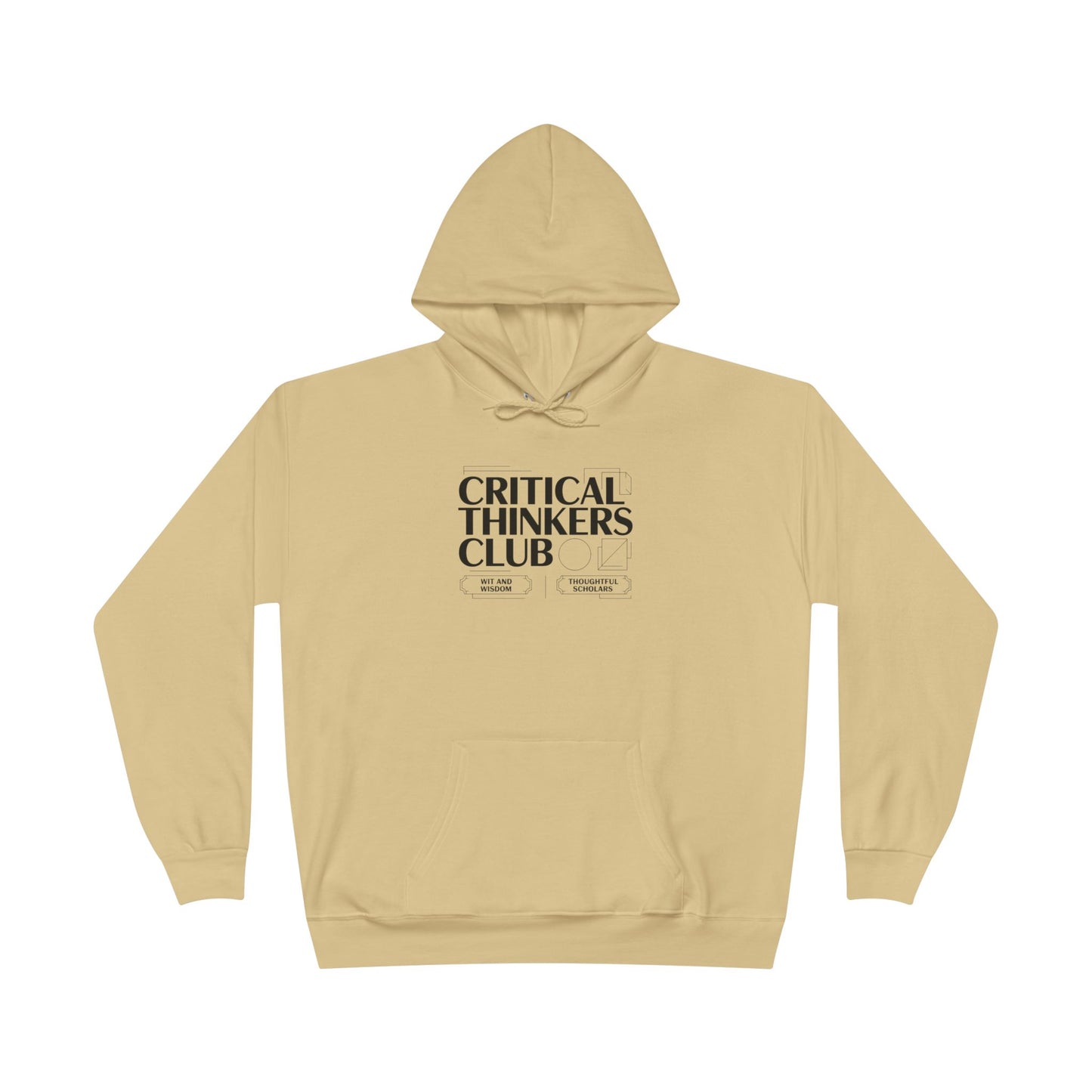 Critical Thinkers Club Hoodie — Graphic Pullover for Students & Intellectuals