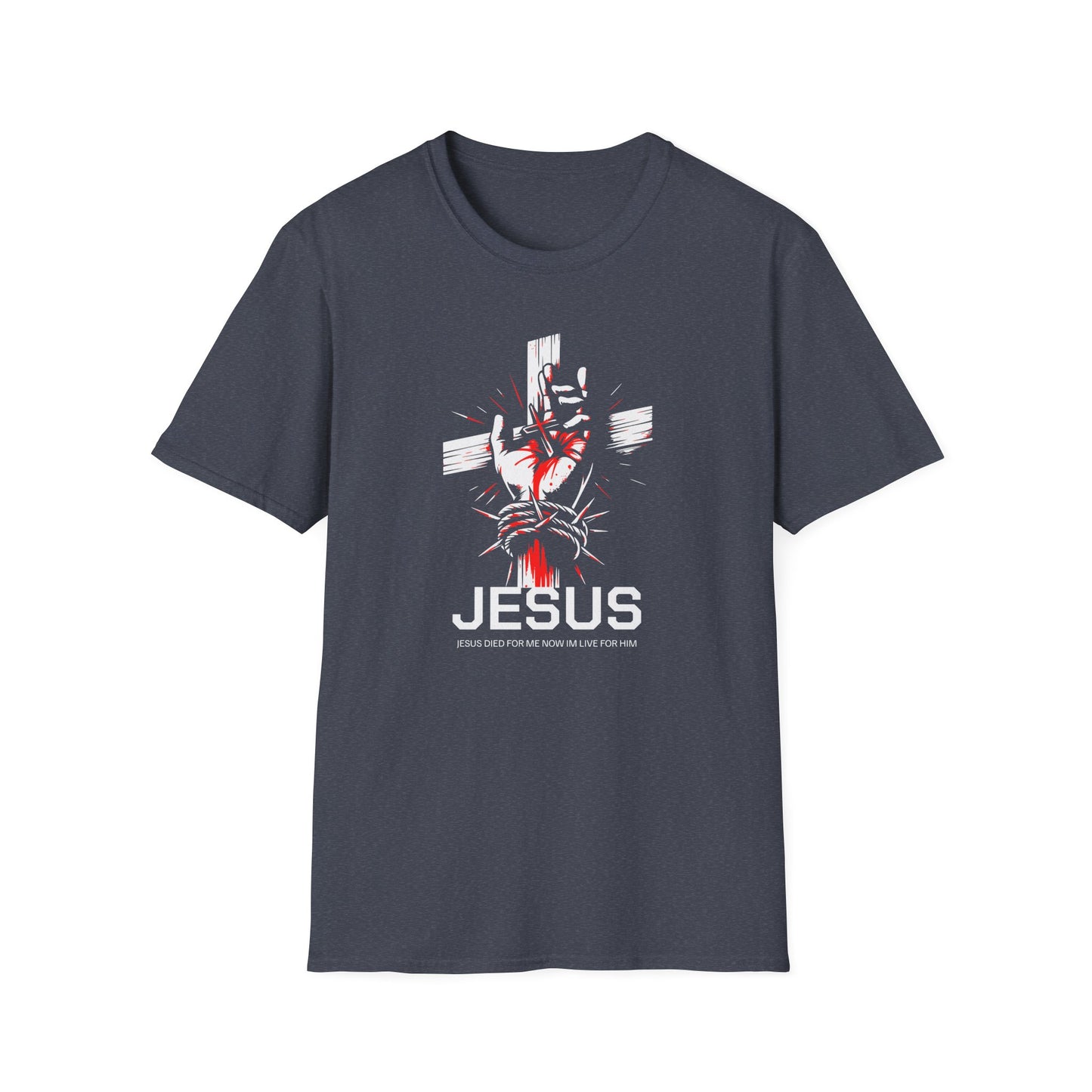 Jesus Cross T-Shirt — Blood and Crown Graphic Christian Tee