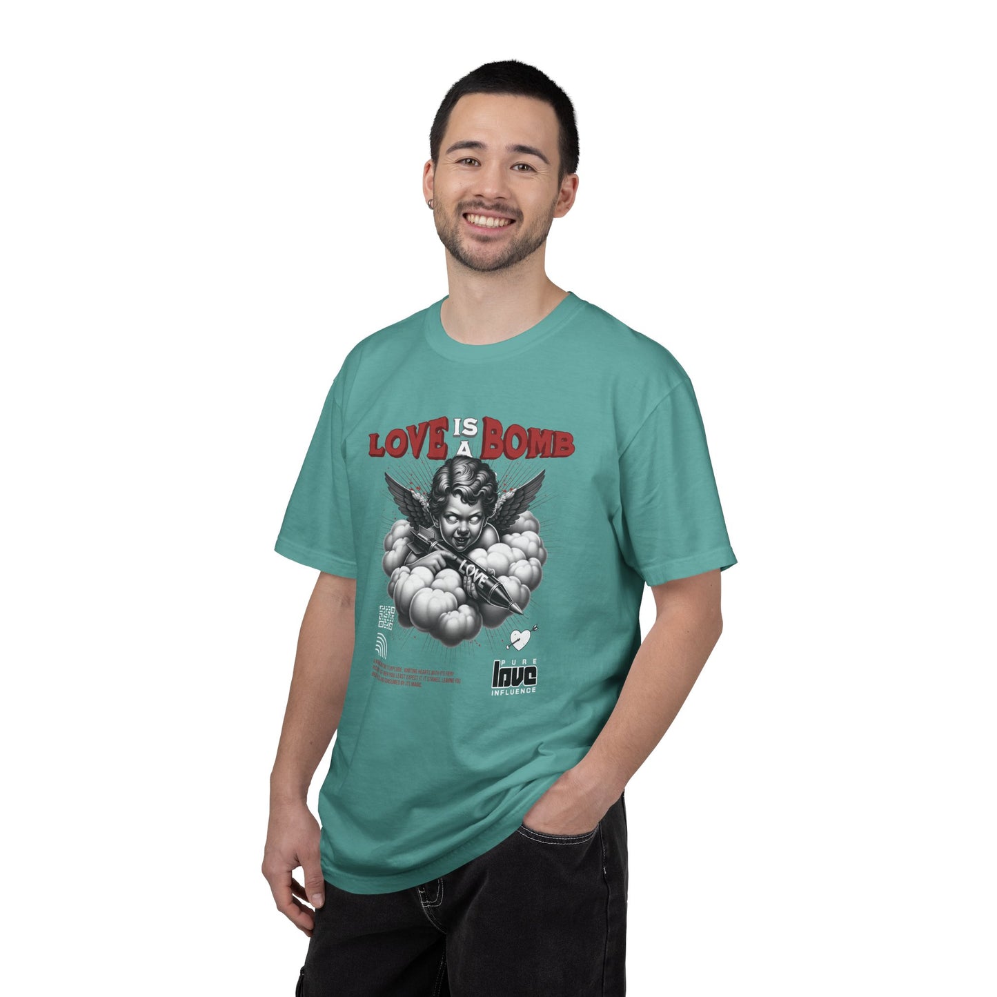 Love Is a Bomb T-Shirt — Vintage Cherub Graphic Tee