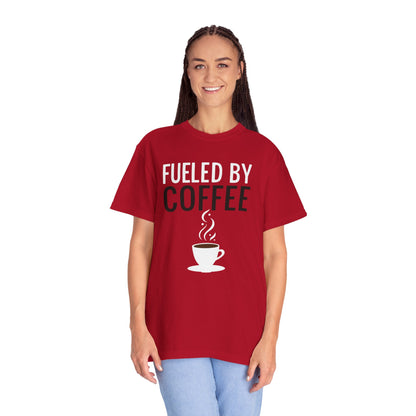 Fueled by Coffee Unisex Garment-Dyed T-Shirt - Psychonaut Swag