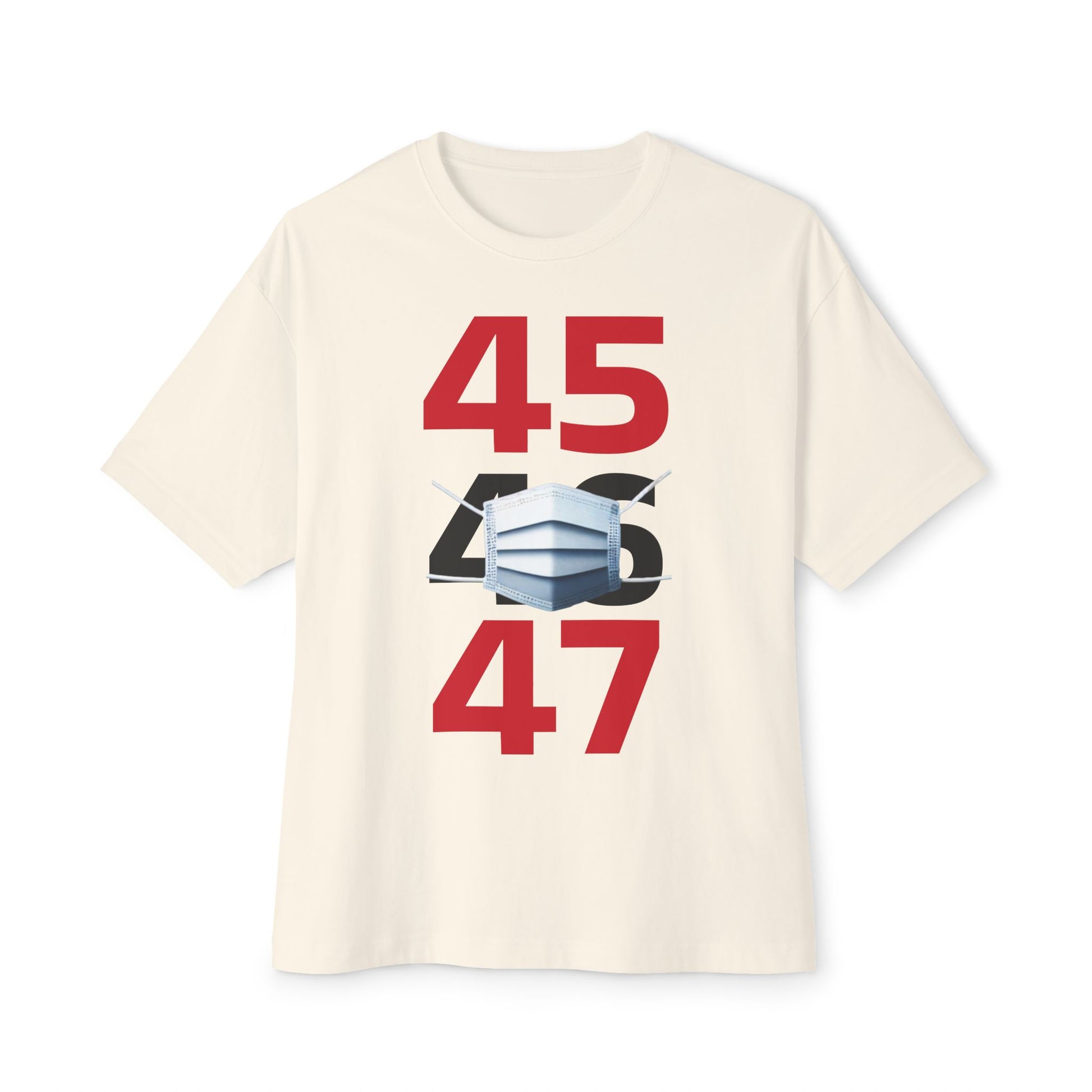 45-47 tee, Unisex Oversized Boxy Tee - Psychonaut Swag