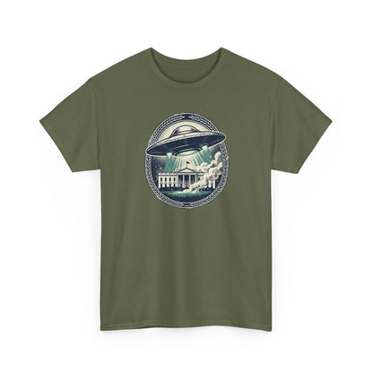 Alien Disclosure T-Shirt — Flying Saucer Over White House