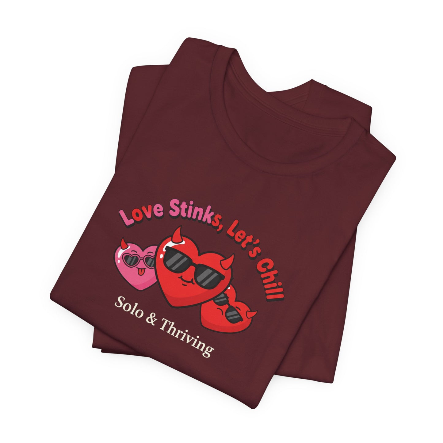 Love Smiles Tee — Retro Heart Sunglasses Graphic T-Shirt