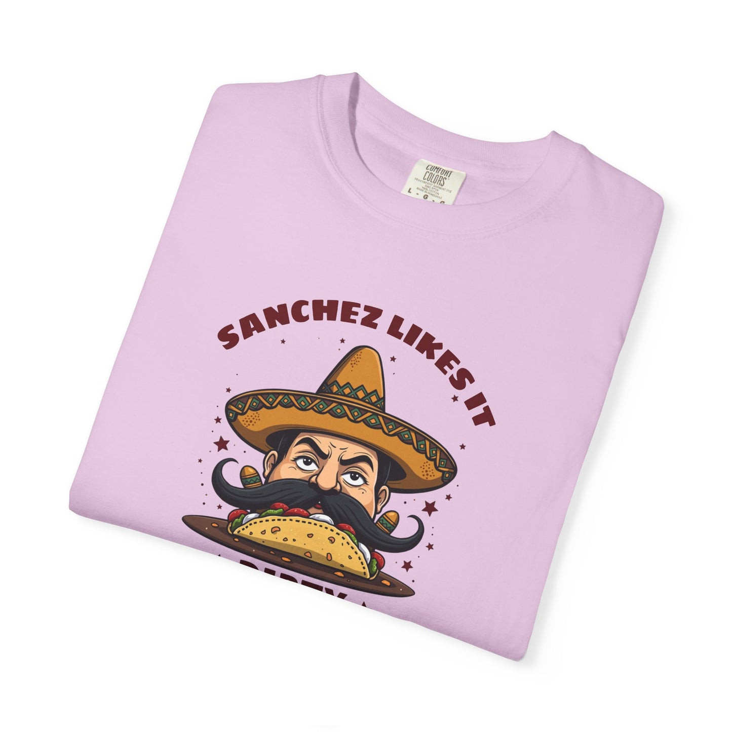 "Dirty Taco" Moustache and Sombrero Taco Graphic Tee