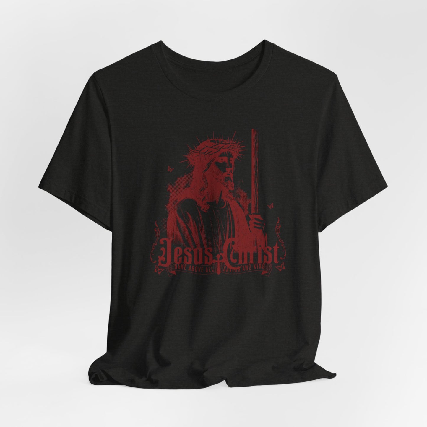 Jesus Christ iconic Tee – Christian Faith T‑Shirt with Crown of Thorns Design