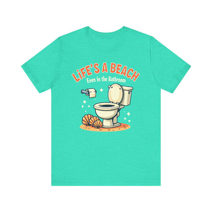 Life's a Beach, Unisex Short Sleeve Shirt - Psychonaut Swag