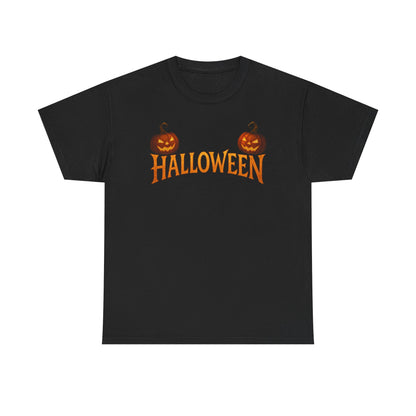 Halloween Pumpkin Graphic Tee, Unisex Cotton T-Shirt, Fall Fashion, Halloween Costume, Trick or Treat Shirt