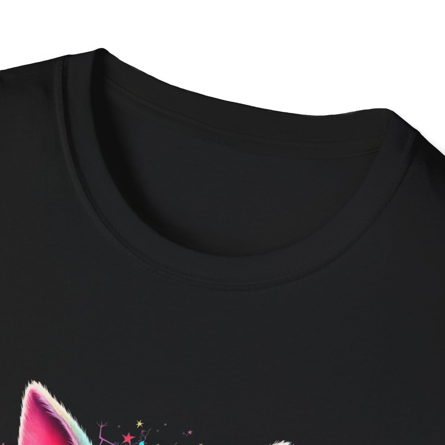 Easter Bunny Sunglasses T-Shirt — Colorful Neon Bunny with Easter Eggs