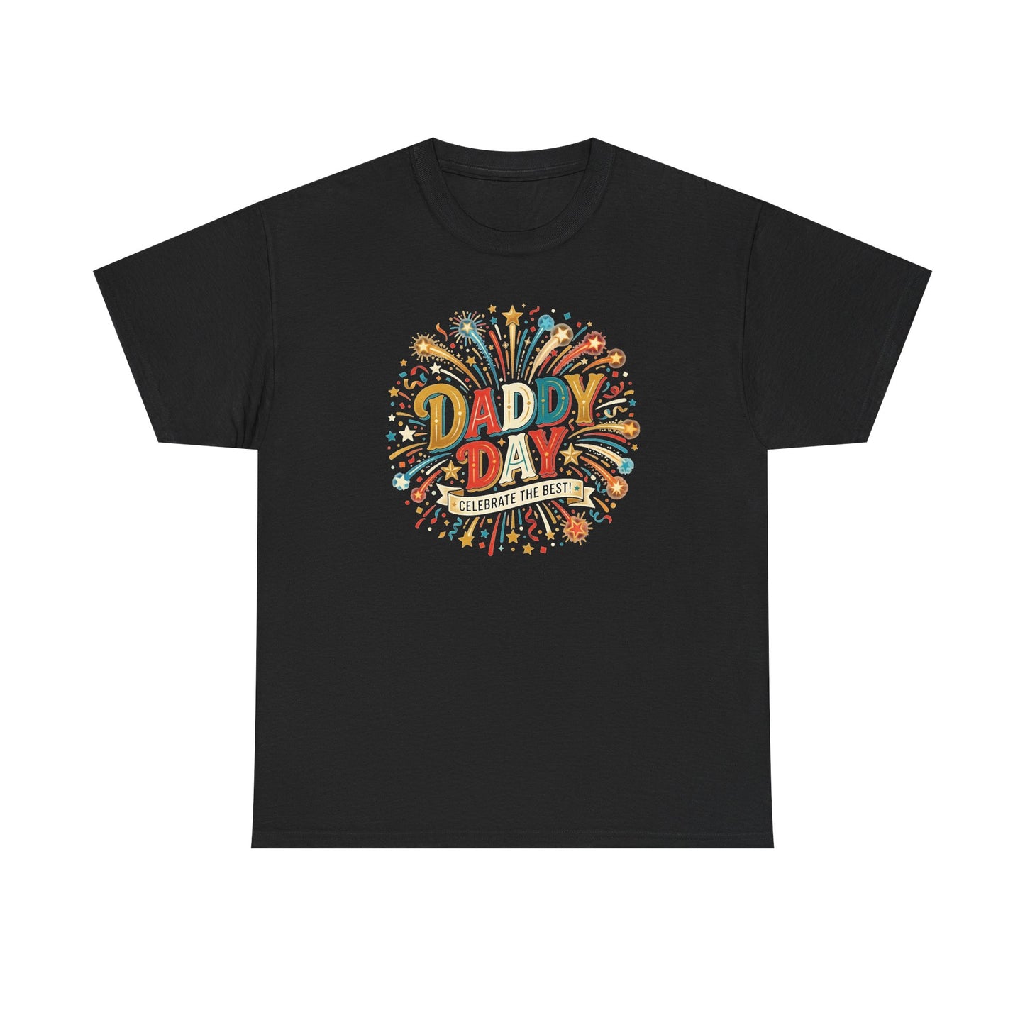 Daddy Day Fireworks T-Shirt — Retro Father’s Day Celebration Tee