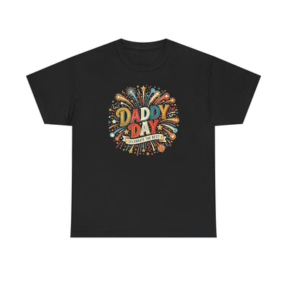 Daddy Day Fireworks T-Shirt — Retro Father’s Day Celebration Tee