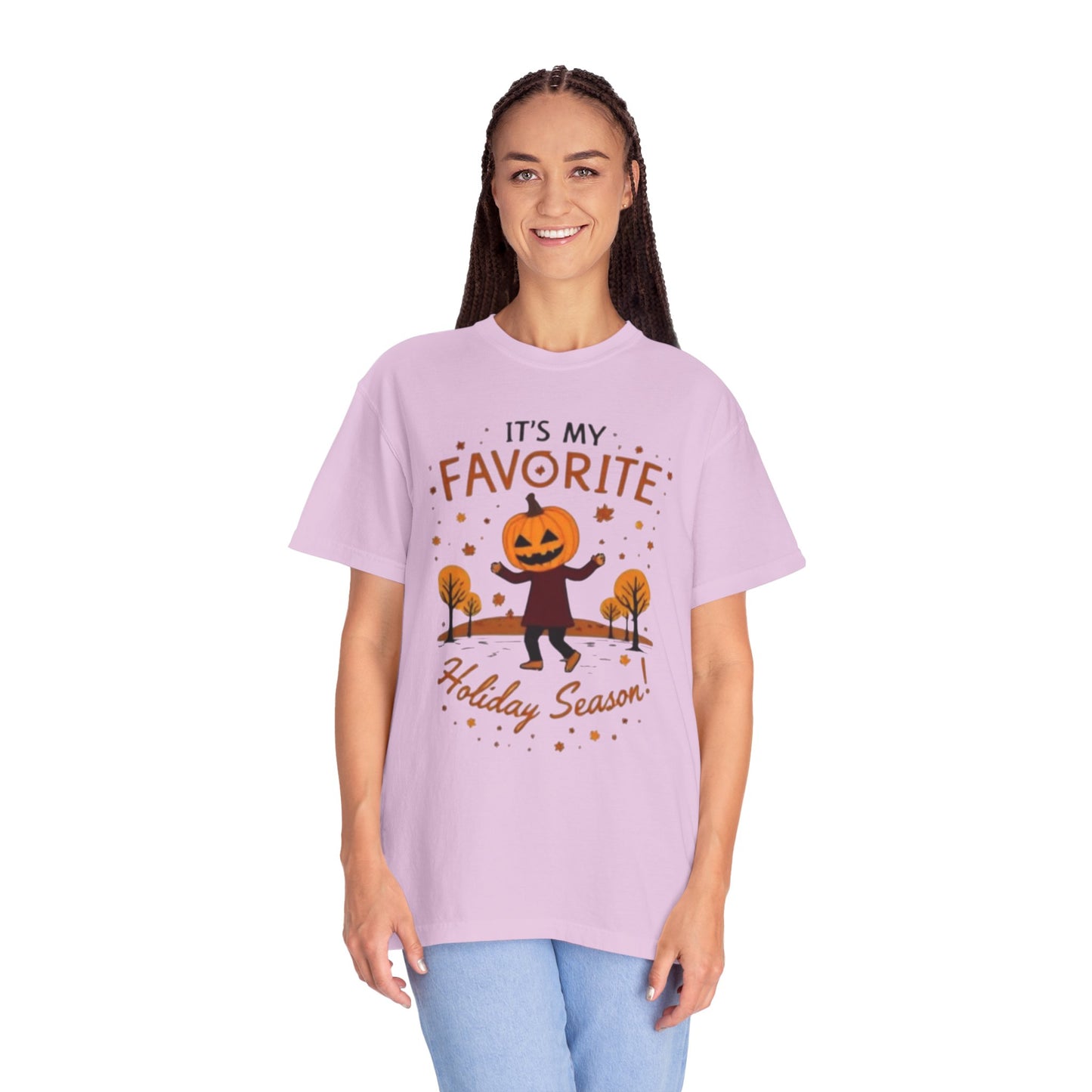 Halloween Pumpkin Head T-Shirt — "It's My Favorite Holiday Season!"