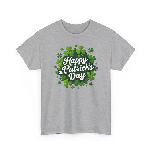 St. Patrick's Day Shamrock T-Shirt — "Happy St. Patrick's Day" Tee