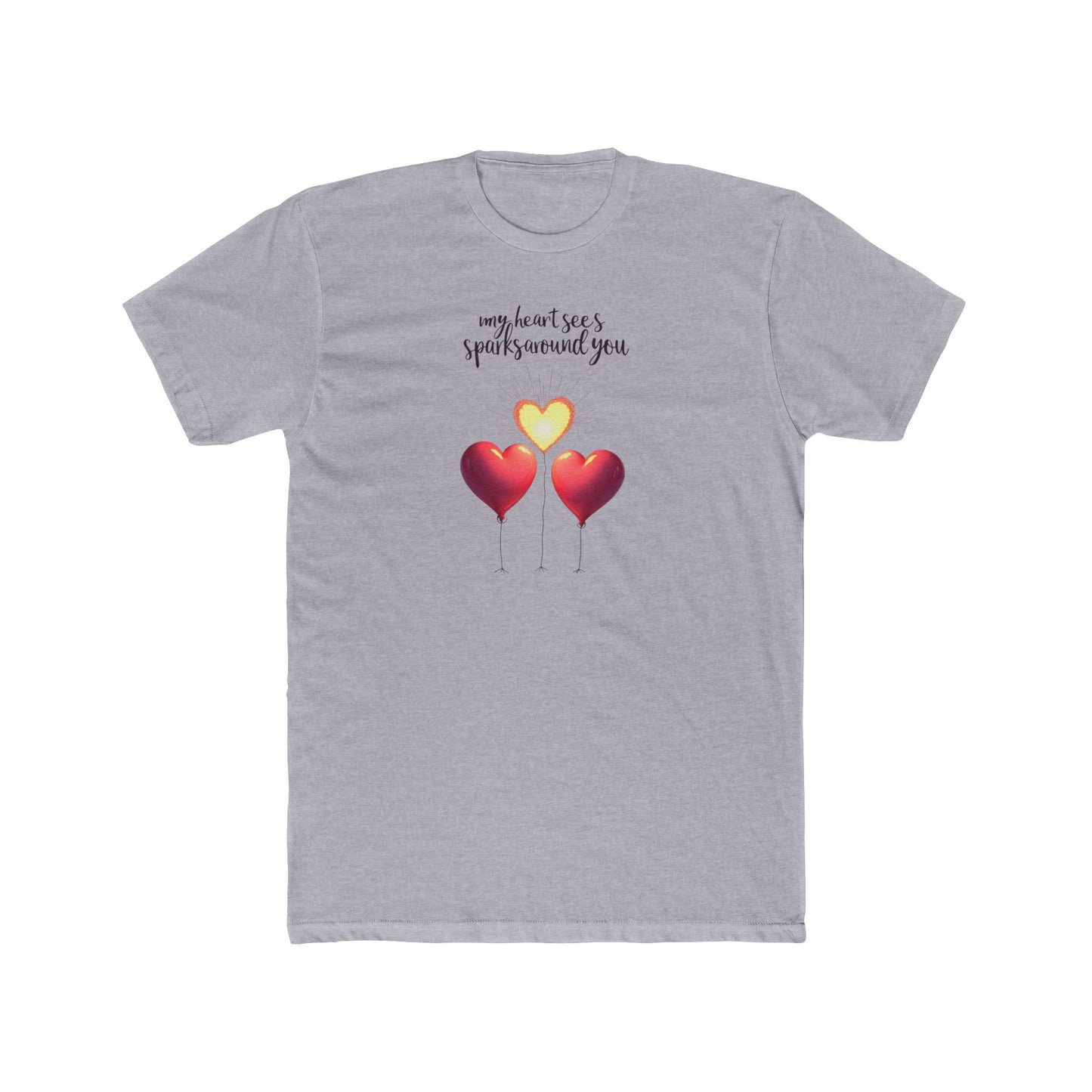 Valentine Heart Trio Tee — "My Heart Says I Picked Around You" Romantic Graphic T-Shirt