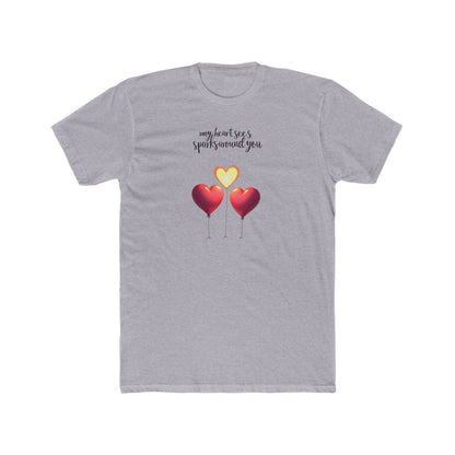 Valentine Heart Trio Tee — "My Heart Says I Picked Around You" Romantic Graphic T-Shirt