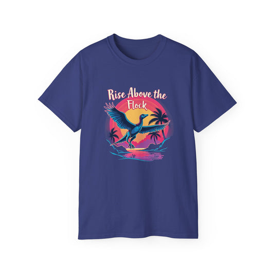 Rise Above the Flock Unisex Ultra Cotton Tee - Tropical Vibe Shirt - Psychonaut Swag