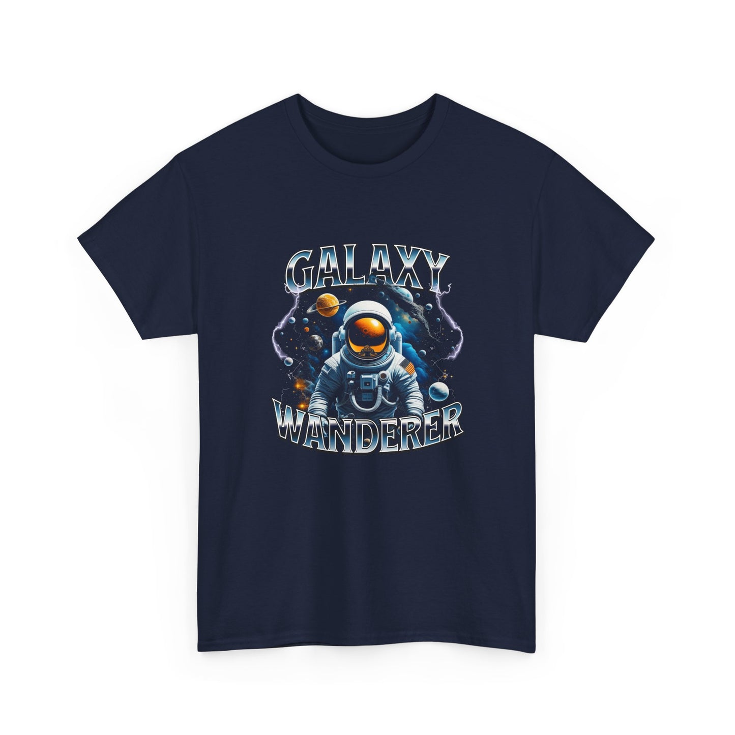 Galaxy Wanderer Tee — "Our Minds Can Travel Far" Graphic T-Shirt