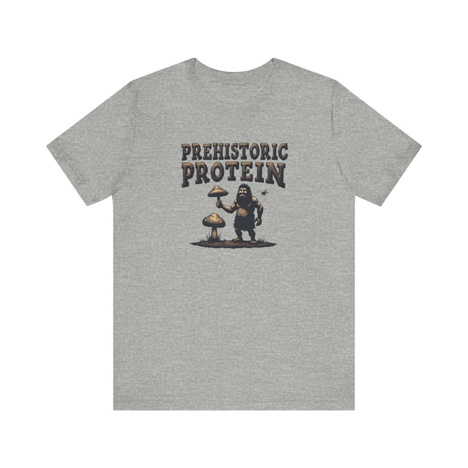 Prehistoric Protein Mushroom Tee - Retro Graphic T-Shirt for Nature Lovers, Gifts for Him/Her, Casual Everyday Wear, Perfect for Camping, Gifts [...] - Psychonaut Swag