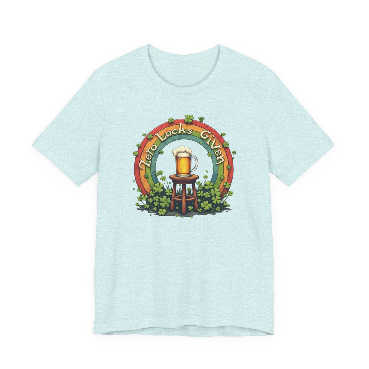 Lucky Garden Beer Tee — "Find Luck's Garden" St. Patrick's Day Shamrock T-Shirt