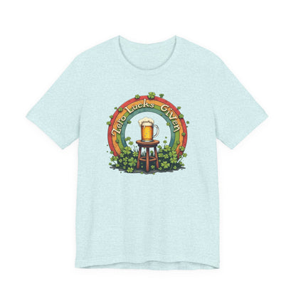 Lucky Garden Beer Tee — "Find Luck's Garden" St. Patrick's Day Shamrock T-Shirt