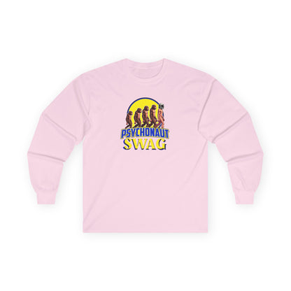 Psychonaut swag, small biz Long Sleeve Tee - Unisex Cotton Shirt for Festival Vibes, Casual Wear, Gift for Music Lovers, Streetwear, Retro Style