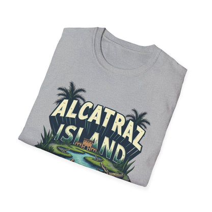 Alcatraz Island Vintage Travel T-Shirt — "Wishing You Were Here"