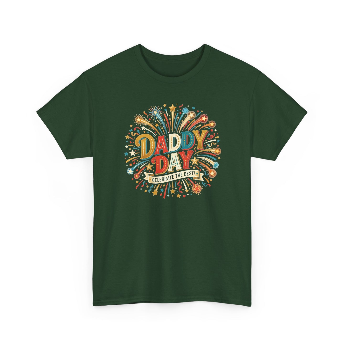 Daddy Day Fireworks T-Shirt — Retro Father’s Day Celebration Tee