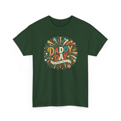 Daddy Day Fireworks T-Shirt — Retro Father’s Day Celebration Tee