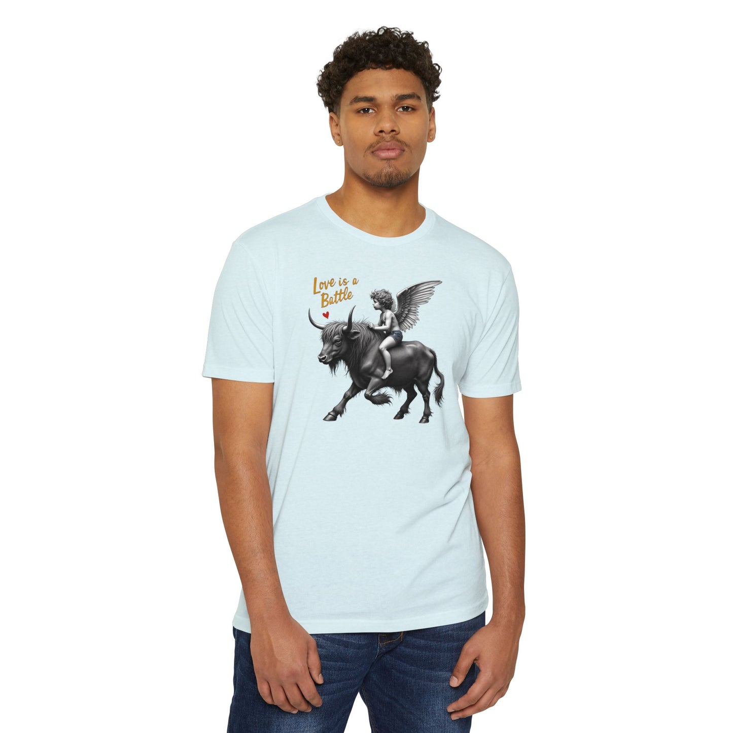 Cupid, Highland Bull Riding Shirt — 'Love Is a Battle'