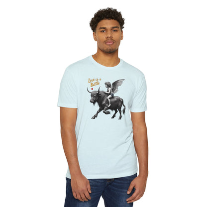 Cupid, Highland Bull Riding Shirt — 'Love Is a Battle'