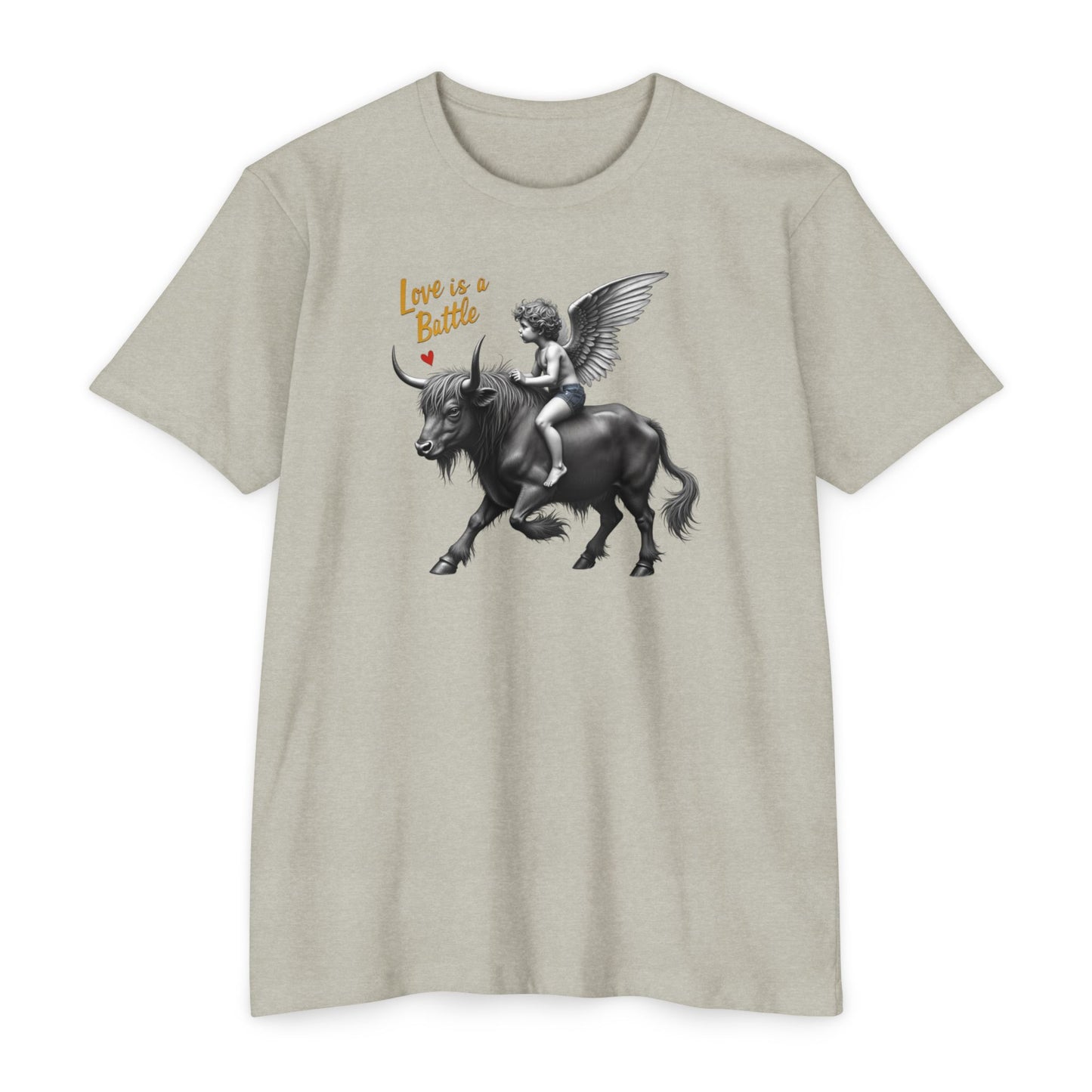 Cupid, Highland Bull Riding Shirt — 'Love Is a Battle'