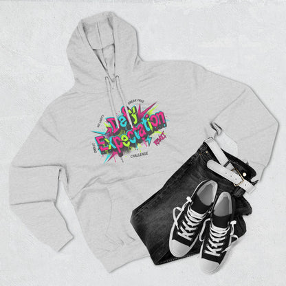 Expectation vs Reality Hoodie — Retro 90s Graffiti 'Defy Expectation' Pullover