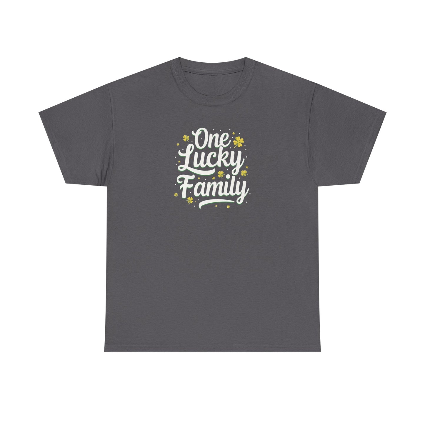 One Lucky Family,  Unisex Heavy Cotton Tee