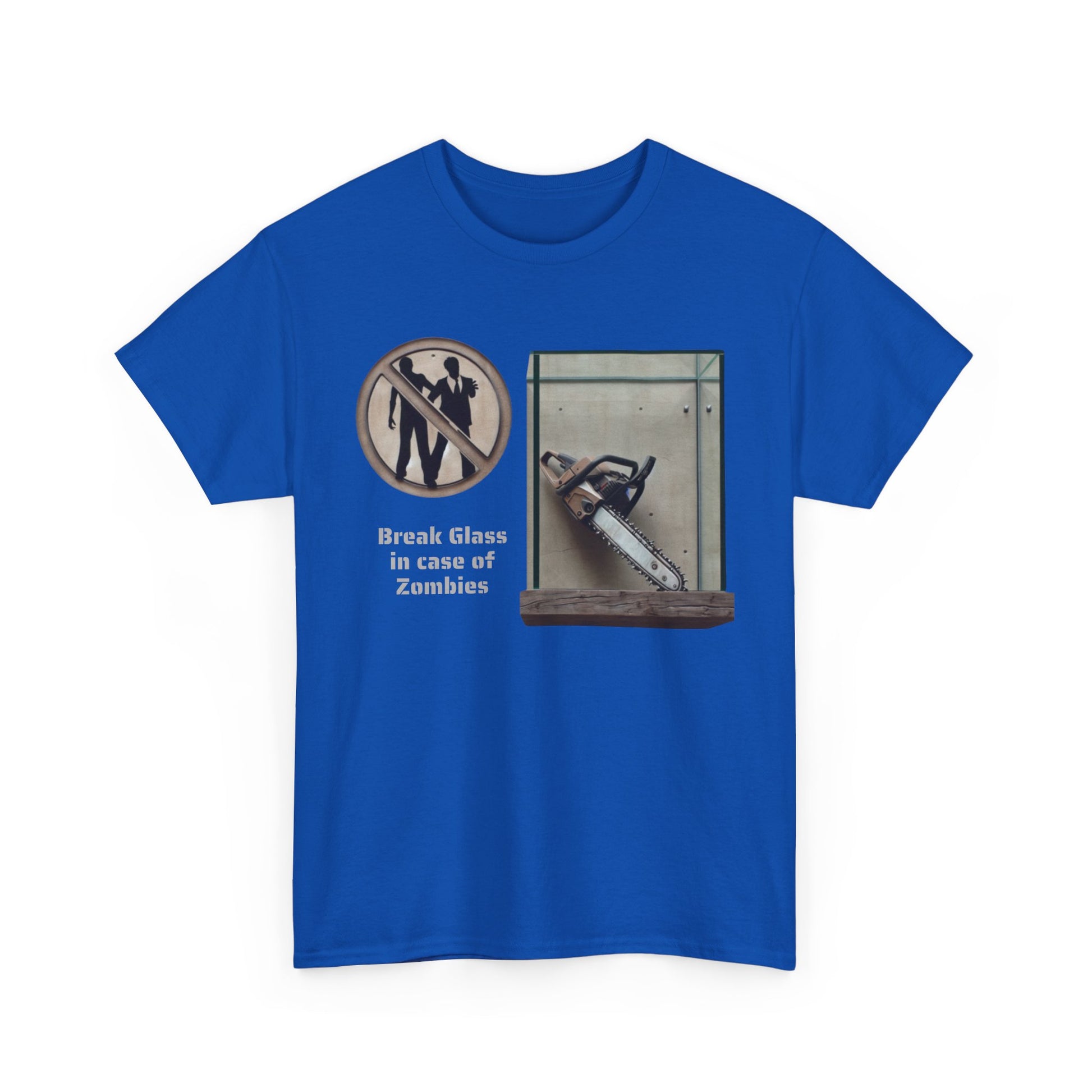Break Glass, In Case Of Zombies, Unisex Heavy Cotton Tee - Psychonaut Swag
