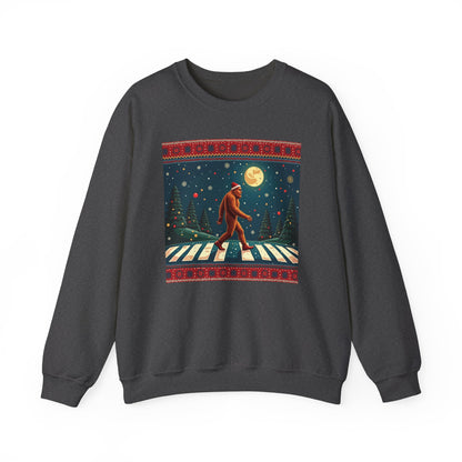 Bigfoot Holiday Sweatshirt — Sasquatch Crossing Winter Christmas Crewneck