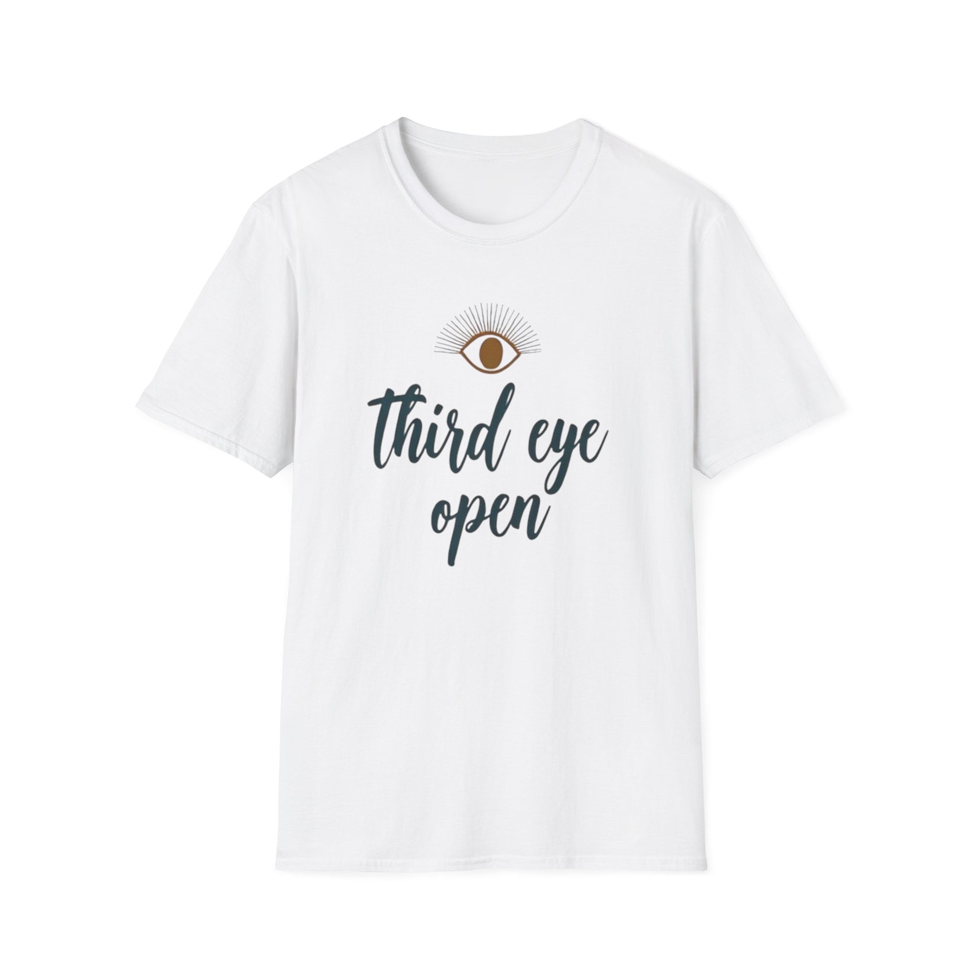 Third Eye insight, Open Unisex Softstyle T-Shirt, Spiritual Gift, Graphic Tee, Meditation Apparel, Casual Wear, Yoga Clothing, Unique T-Shirt - Psychonaut Swag