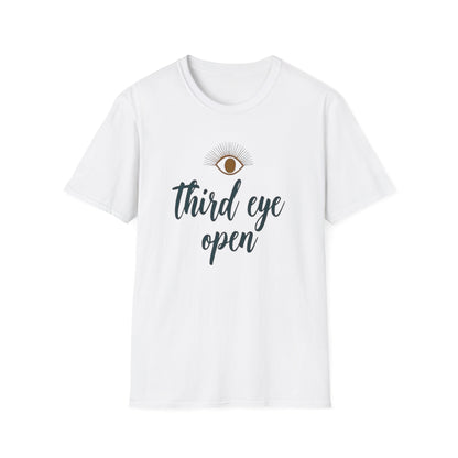Third Eye insight, Open Unisex Softstyle T-Shirt, Spiritual Gift, Graphic Tee, Meditation Apparel, Casual Wear, Yoga Clothing, Unique T-Shirt - Psychonaut Swag