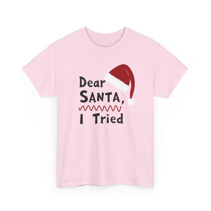 Dear Santa I Tried Christmas T-Shirt