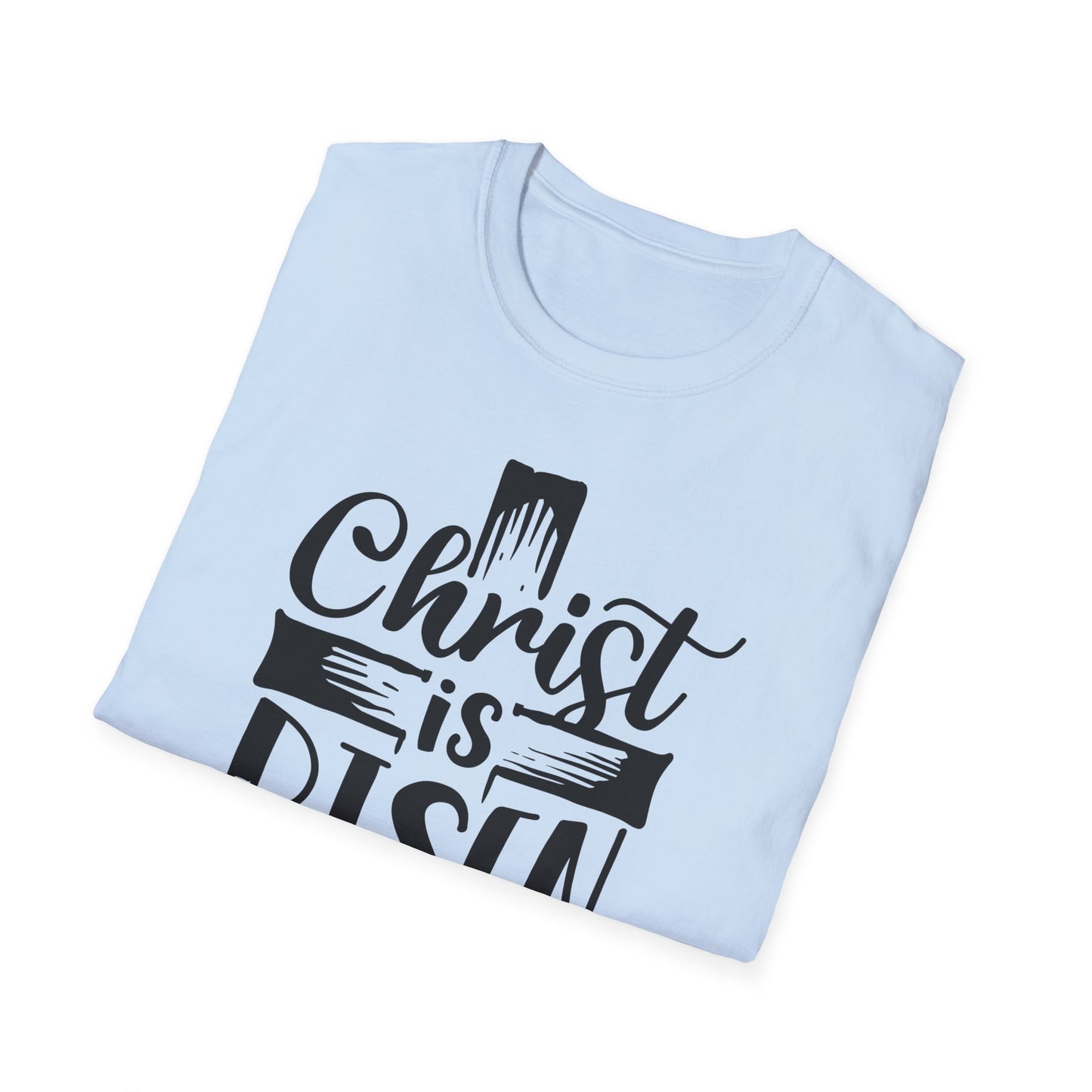 Christ is Risen, Crucifix Unisex Softstyle T-Shirt