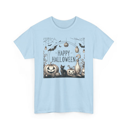 Halloween Vintage style party, Unisex Heavy Cotton Tee, Spooky Tee, Halloween Shirt, Ghostly Apparel, Pumpkin T-Shirt, Festive Clothing